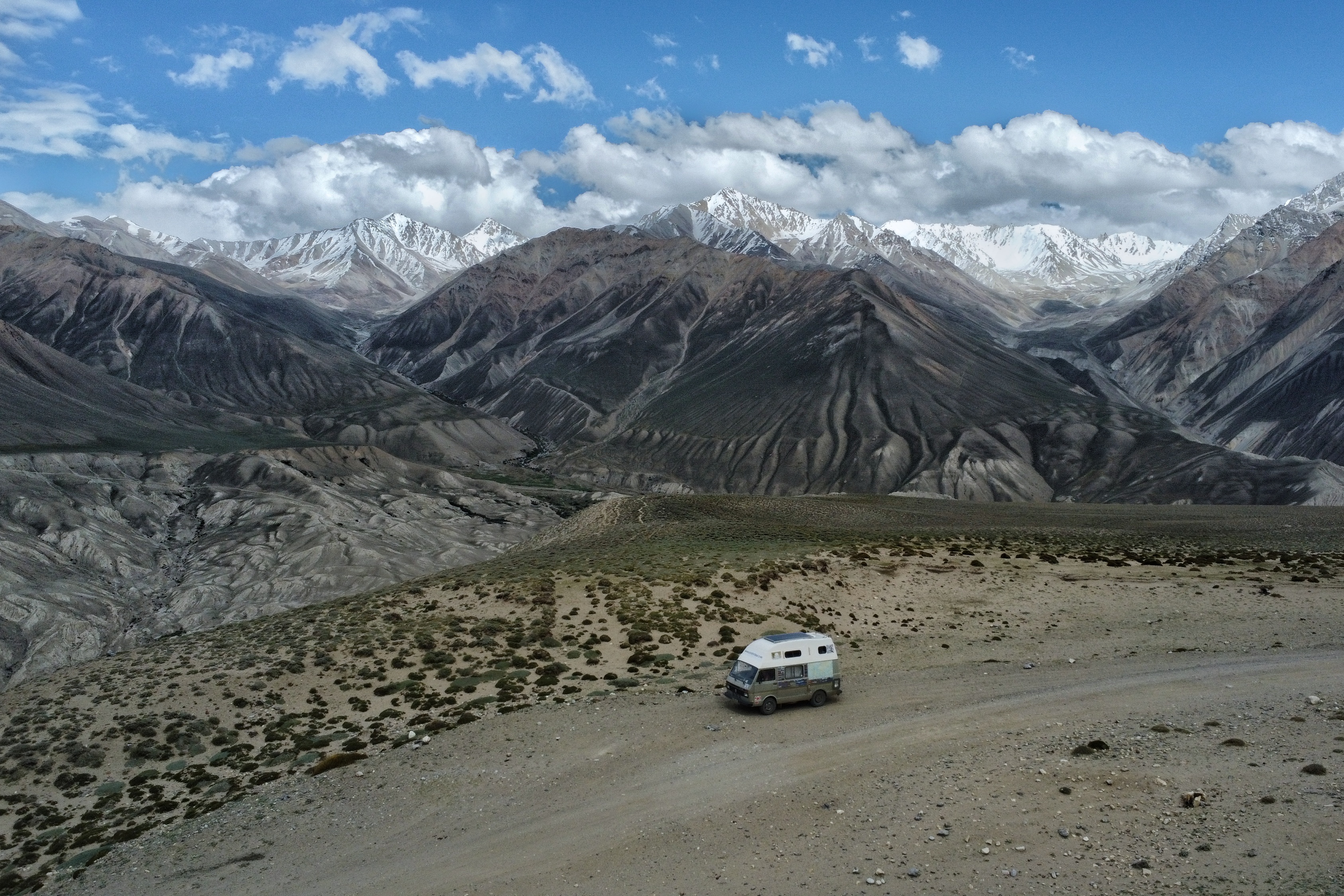 Vue générale des vallées du Pamir